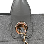 Caviar Studded Medium Deauville Tote Grey