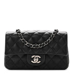 Caviar Quilted Mini Rectangular Flap Black