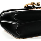 Calf Hair Calfskin Bamboo Web Leopard Print Medium Dionysus Top Handle Bag Natural Blue Agata Hibiscus Red