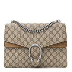 GG Supreme Monogram Medium Dionysus Shoulder Bag Taupe