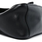 Calfskin Matelasse Small GG Marmont Top Handle Shoulder Bag Black