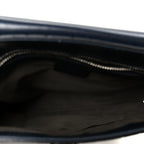 Guccissima Signature Single Buckle Flap Messenger Bag Navy
