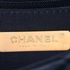 Lambskin Quilted Medium Chanel 19 Flap Navy Blue