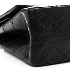 Aged Calfskin Quilted 2.55 Reissue 226 Flap So Black