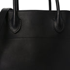 Polished Saddle Calfskin Soft Margaux 12 Black
