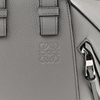 Grained Calfskin Mini Hammock Shoulder Bag Pearl Grey