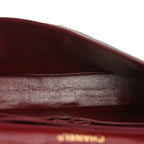 Lambskin Medium Double Flap Black