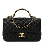 Caviar Quilted Small Handy CC Flap Black
