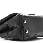 Caviar Quilted Extra Mini Coco Handle Flap Black