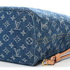 Monogram Denim Neo Neverfull MM Blue