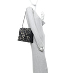 GG Supreme Monogram Arabesque Medium Dionysus Shoulder Bag Black