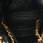 Shiny Calfskin Quilted Mini Chanel 22 Black