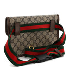 GG Supreme Monogram Neo Vintage Web Belt Bag Brown