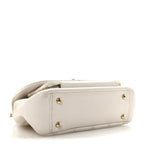 Caviar Quilted Medium Business Affinity Flap White