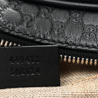 Microguccissima Mini Bree Messenger Bag Black