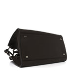 Matte Grained Calfskin Soft Margaux 12 Dark Chocolate