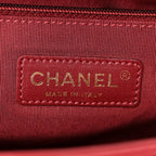 Lambskin Quilted New Medium Boy Flap Dark Red