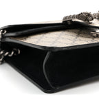 GG Supreme Monogram Mini Dionysus Shoulder Bag Black