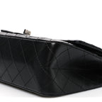 Aged Calfskin Quilted 2.55 Reissue 225 Flap Black