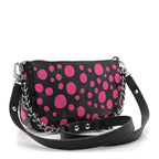 LV X YK Empreinte Multi Pochette Accessories Black Fuchsia
