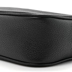 Pebbled Calfskin Small Soho Disco Bag Black