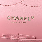 Caviar Quilted Jumbo Double Flap Pink