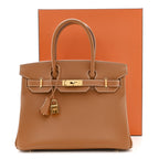 Epsom Birkin 30 Gold