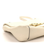 Calfskin Matelasse Medium GG Marmont Shoulder Bag White