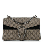 GG Supreme Monogram Small Dionysus Shoulder Bag Black
