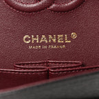 Caviar Quilted Small Double Flap Black