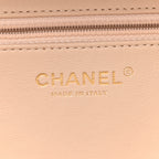 Caviar Quilted Large CC Filigree Vanity Case White