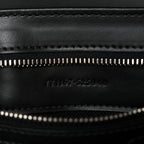 GG Supreme Monogram Appia Calfskin Web Crossbody Bag Black Grey