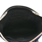 GG Supreme Monogram Web Small Flat Messenger Bag Black Grey