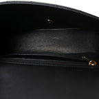 Lambskin Quilted Mini Rectangular Flap Black