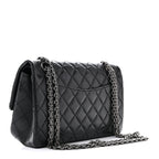 Aged Calfskin Quilted 2.55 Reissue 225 Flap Black