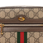 GG Supreme Monogram Web Small Ophidia Belt Bag 85 34 Dark Brown