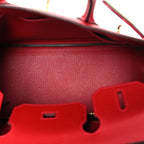 Epsom Birkin 30 Rouge Casaque