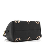 Empreinte Monogram Giant Speedy Bandouliere 25 Black Beige