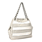 Nylon Quilted 2.55 Reissue Tote White Grey