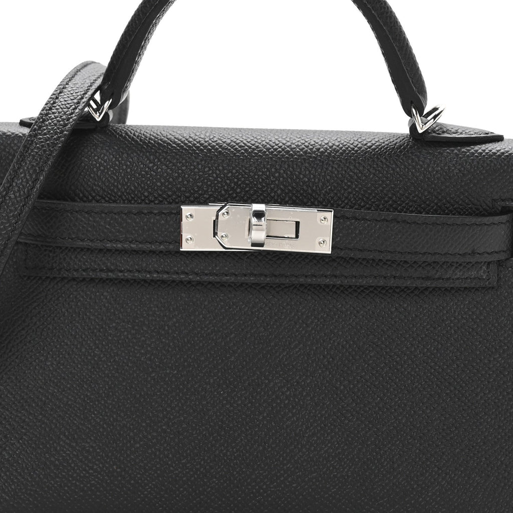 Epsom Mini Kelly Sellier 20 Black