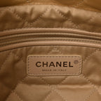 Metallic Calfskin Quilted Small Chanel 22 Light Gold