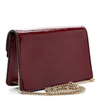 Crinkled Patent Mini Dionysus Shoulder Bag Rosso Ancora Red