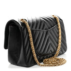 Aged Calfskin Chevron Quilted 2.55 Reissue 225 Flap Black