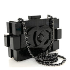 Plexiglass Barcode Boy Brick Lego Clutch Black