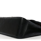 Lambskin Quilted Small Double Flap Black