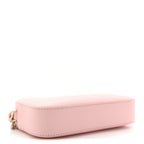 Dollar Calfskin Enamel Super Mini GG Marmont Chain Shoulder Bag Light Pink Blue