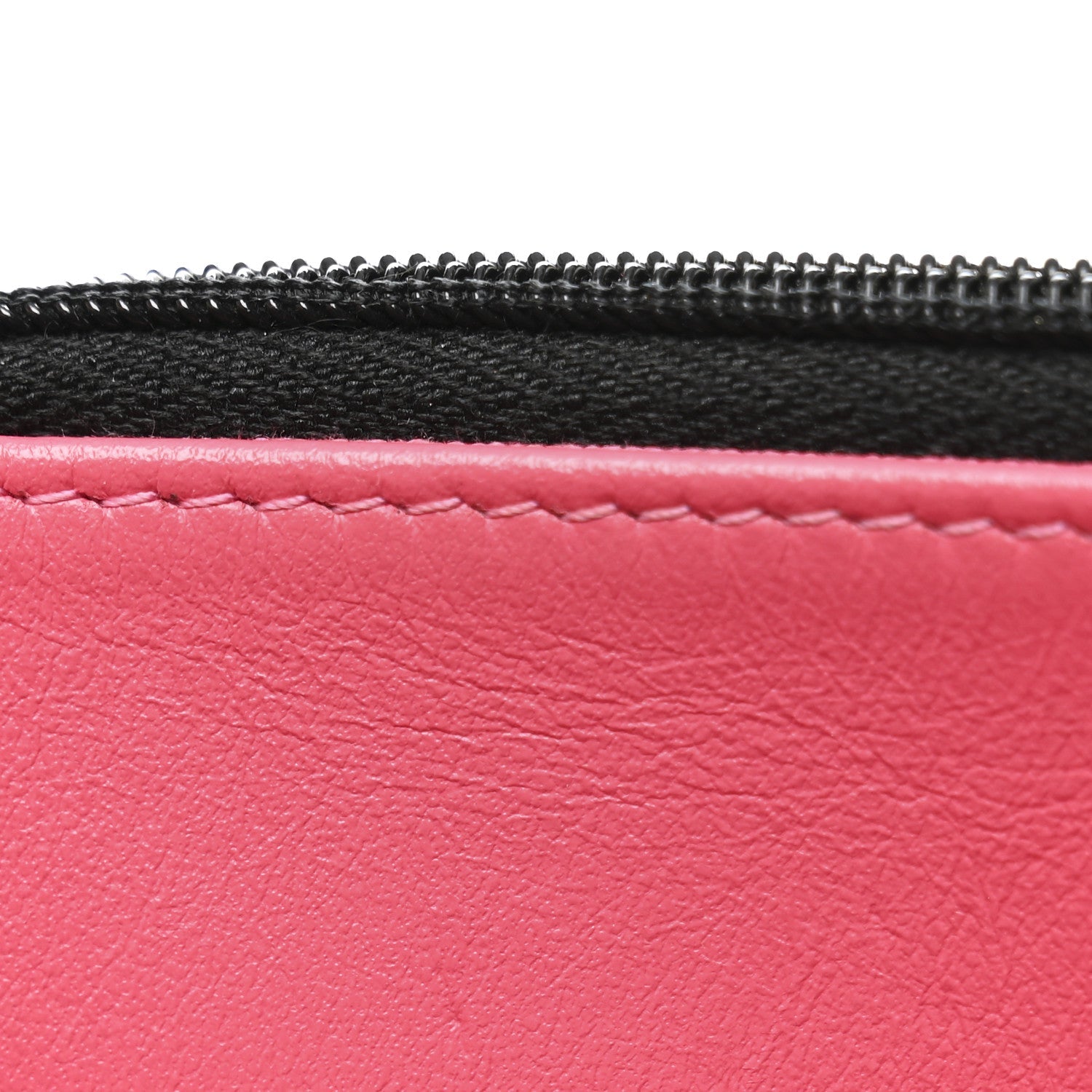 Caviar Quilted Perforated Metal CC Wallet On Chain WOC Black