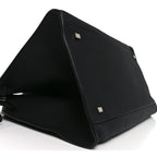 Matte Grained Calfskin Soft Margaux 15 Black