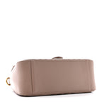Calfskin Matelasse Mini GG Marmont Top Handle Shoulder Bag Porcelain Rose