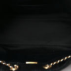 Denim Quilted Mini Chanel 25 Handbag Dark Blue